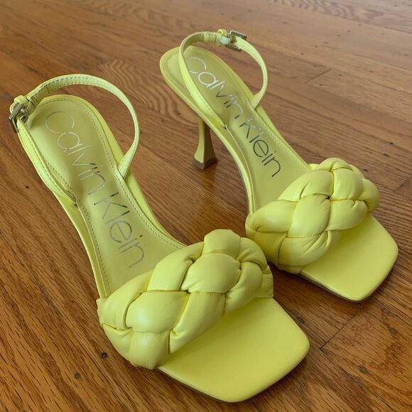 Calvin Klein Shoes - NWB Calvin Klein Women's Bona Braided High Heel Sandal Size 7.5M